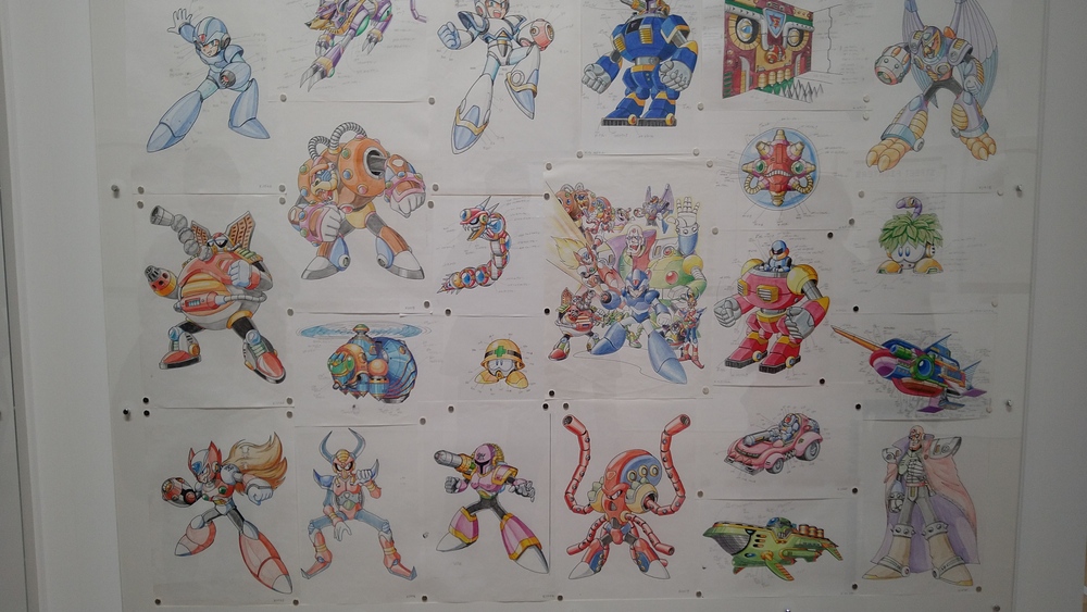 A picture of art (concept art?) of Megaman X enemies